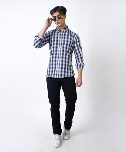 Image of TrapNation Men's Checkered Regular Fit Shirt