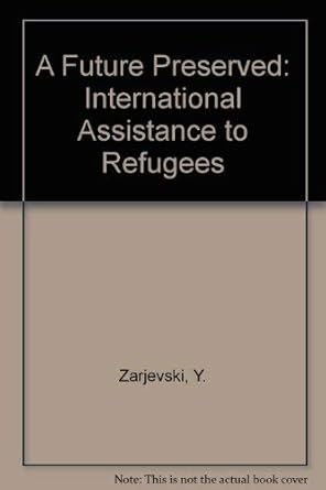 A Future Preserved: International Assistance to Refugees