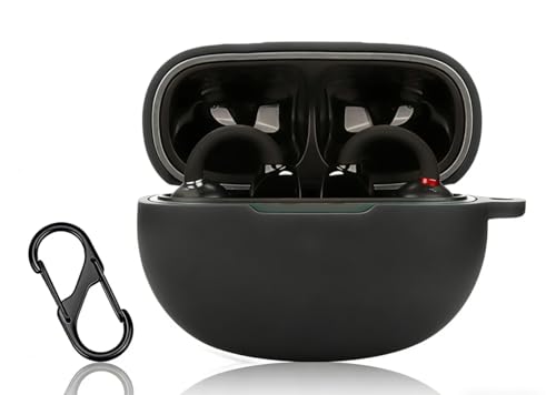 �yMARR�z �ی�J�o�[ EarFun Clip 2 �p �P�[�X ��p�݌v �V���R���J�o�[ �Ռ��z�� �h�o �����h�~ ���C�����X�[�d�Ή��i�u���b�N�j