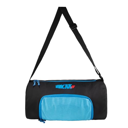 Image of Whackk Track Blue 31L |Gym Bags |Fitness Bag|Sports Duffle|Multipurpose Carry Bag |Travel Duffel Bag|Adjustable Strap|Air Ventilated Pocket for Shoes|Unisex|Lightweight|Sports Kit|Kitbag