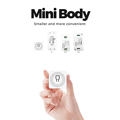 Tomshin Mini 10A 16A Dispositivo inteligente de fidelidade sem fio liga/desliga Tuya Switch Interrup