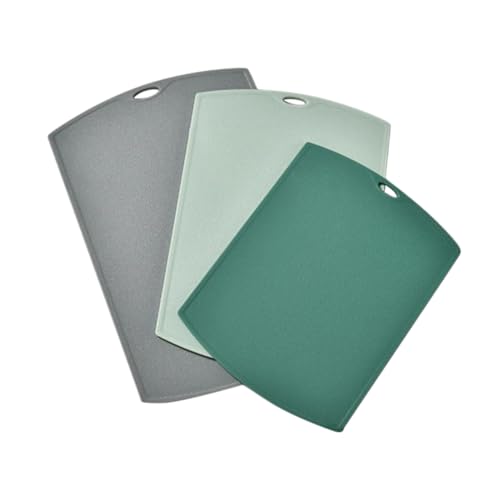 LABRIMP 3pcs Kitchen Plastic Cutting Board Fruits Vegetables and Meat Versatile Chopping Mats for Home and Outdoor Use Easy to Clean and Store