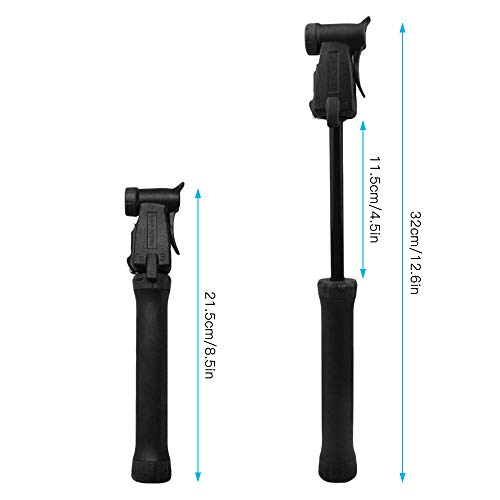 Bomba de bicicleta, Romacci Mini bomba de bicicleta bomba de bicicleta 80 PSI bomba de ar de bicicle