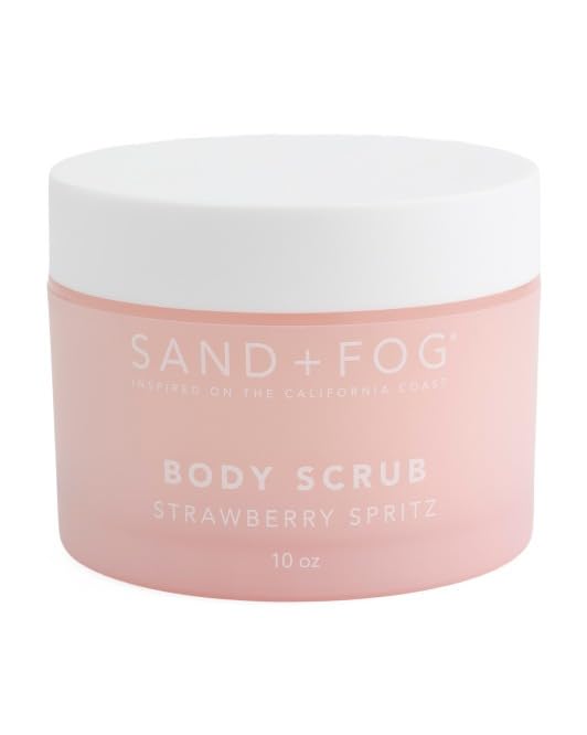 SAND AND FOG Strawberry Spritz Body Scrub, 10 oz
