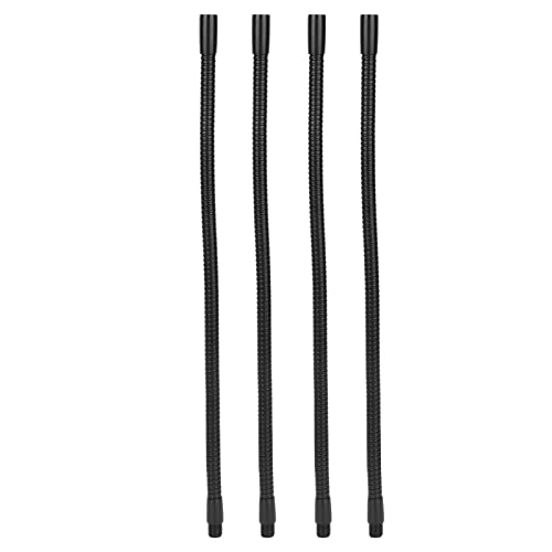 Col de cygne flexible de 35 cm en aluminium, tuyaux de rechange orientables pour lampe, 4pcs