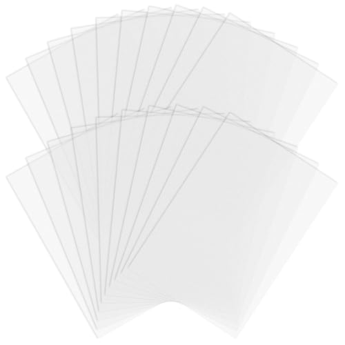 【Confezione】: ogni confezione contiene 20 fogli di plastica A4, le dimensioni di ogni foglio sono circa 210 mm x 297 mm di lunghezza e 0,3 mm di spessore, adatti per i vostri progetti fai da te.