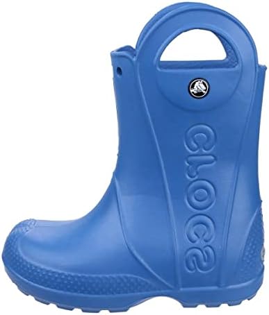 Crocs Kids' Handle It Rain Boots , Cerulean Blue, 1 Little Kid