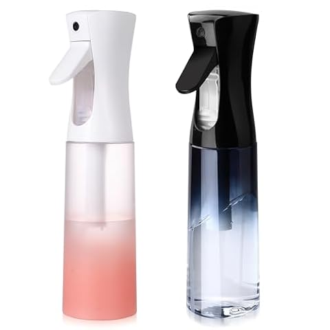 2 szt. 300ML butelki do natryskiwania wody do włosów, ciągła mgiełka, puste butelki do natryskiwania do włosów, wielofunkcyjne butelki do natryskiwania wodą z drobną mgiełką do salonu fryzjerskiego