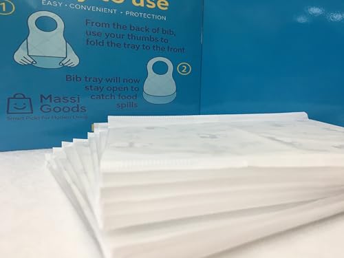 Disposable Baby Bibs – Waterproof & Skin-Friendly | 20 Pack – Perfect for Travel, Feeding, and On-the-Go Use4