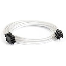 Phanteks 6 to 6 Pin VGA Premium Sleeved Extension Cable 19.68" Length, WhitePH-CB6V_WT