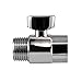 DANCO Shower Volume Control Shut-Off Valve, Chrome, 1.6 inch, 1-Pack (89171)