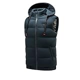 1 Kelandoom Gilet Chauffant Homme Et Femmes,Veste Chauffante Électrique Polaire Sans Manche Avec Zones De Chaleur Doudoune Manteau Chauffant Homme (Batterie Non Incluse) Pour Moto Chasse Randonnée Ski