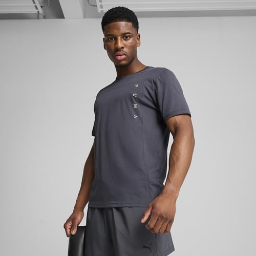 PUMA Unisex M TAD TECH Triblend Tee T-Shirts, Galactic Gray, S – Ansicht 3