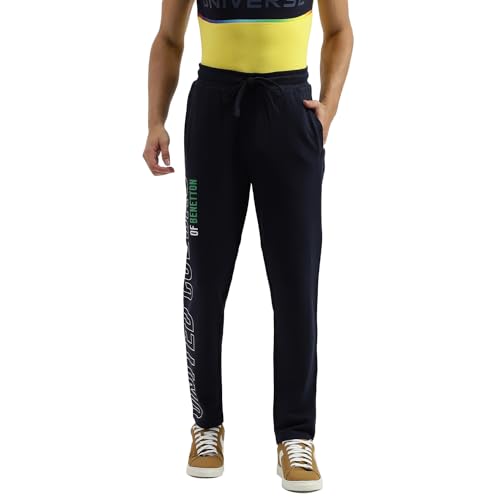 Image of UNITED COLORS OF BENETTON Men's Regular Mid Rise Track Pants