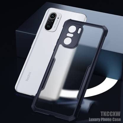 Image of A rtistque Clear Hard Transparent Acrylic Armor Anti-Drop Shockproof TPU Edge Back Cover Case for MI11X / MI 11X Pro - Black