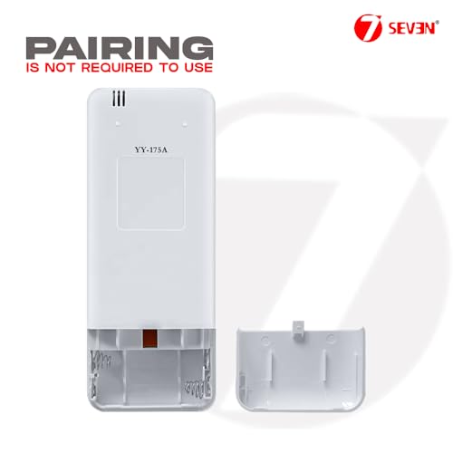 Image of 7SEVEN Compatible with Videocon AC Remote Control Model 175A Suitable for 1 1.5 2 Ton Split and Window Air Conditioner - Match Each Key by Key Exactly with Existing AC Remote Functions