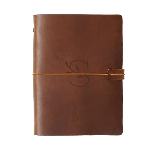 KISSKI·H Olvido Personalisierbares Lederbuch mit kostenlosem Logo, nachfüllbare Tagebücher, 6 Ringe, A5/A6/A7, Reise-Notizbuch, graviertes Schreibgeschenk für Damen/Herren, Geschenk für KISSKI·H Olvido Personalisierbares Lederbuch mit kostenlosem Logo, nachfüllbare Tagebücher, 6 Ringe, A5/A6/A7, Reise-Notizbuch, graviertes Schreibgeschenk für Damen/Herren, Geschenk für