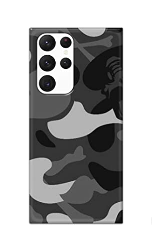 Image of Printed Hard Back Cover Case for Samsung Galaxy S22 Ultra 5G Back Cover (Army Pattern) -702