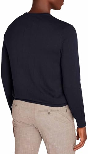 Club Monaco Men's Cotton Silk Crew Sweater, Navy/Bleu Marine2