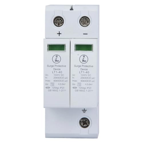 Parafoudre photovoltaïque CC 1000V 2P 40KA pour protection contre les surtensions