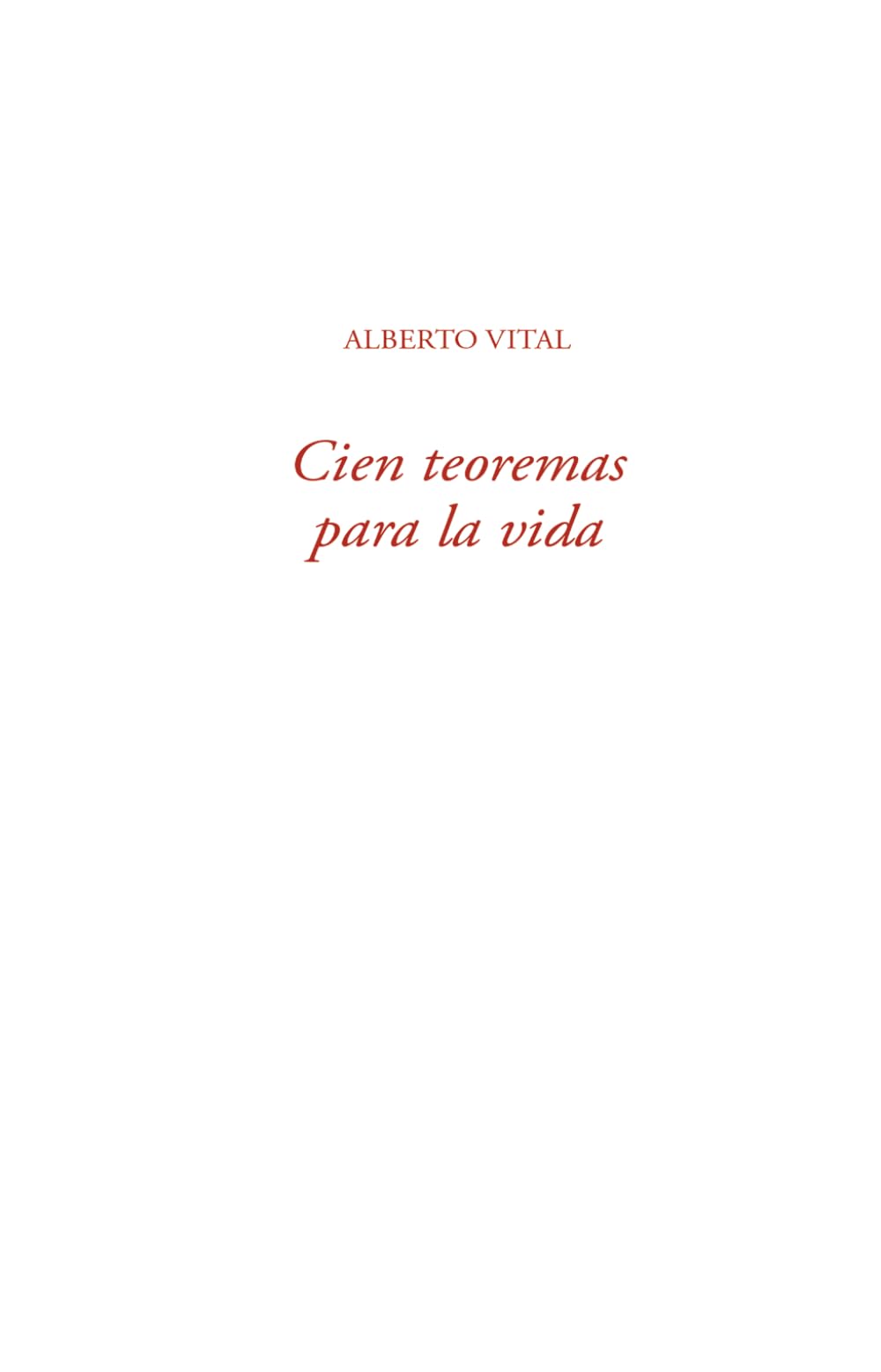 Cien teoremas para la vida