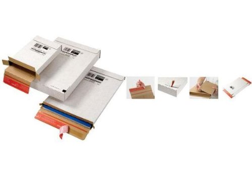 Preisvergleich Produktbild ColomPac Versandkarton Kurierpaket, für Maxibrief, weiÃ
