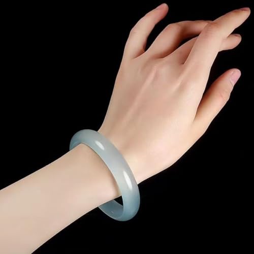 Jade bleu de Chine le cadeau idéal sous forme de bangle rétro féminin - 4