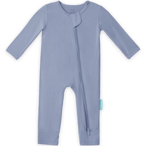 Image of PurComfy Baby Long Sleeve Romper Jumpsuit, Premium Soft Rayon One Piece Pajamas Boy Girl 2-Way Zipper Coverall Sleeper