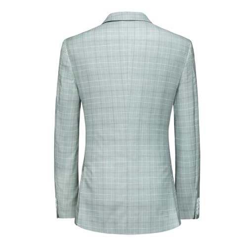 Men's Four Seasons Casual Business Suit Jacket Single-Breasted Wedding Groomsmen Blazer4