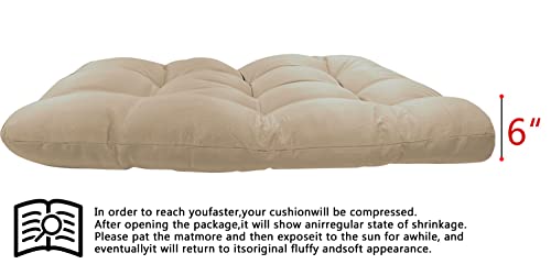 Enipate Outdoor Hanging Egg Chair Cushion, Water-Resistant Tufted Swing Basket Chairs Cushion Pads With Headrest Pillow #TOP5