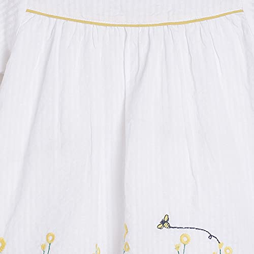 Image of miniklub Girls White Striped A-Line Top