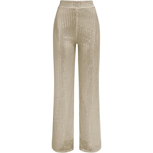 Sequin Pants Women - Glitter High Waist Flare Pants, Party Clubwear, Sparkly Bell Bottoms for Night Out, Dinners & Events2