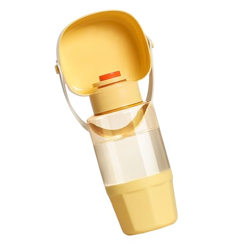 GRABAGECAN Pet Water Bottle Bowl Water Container Go Out Outdoor Drinking Cup 550ml Drinking Dispenser Water Container