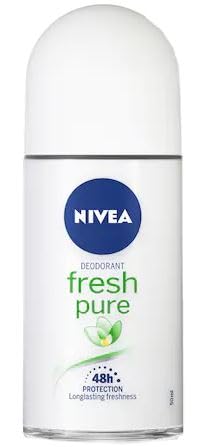 NIVEA Fresh Pure Deo Roll-On (50 ml), Deo ohne Aluminium (ACH) mit 48h Schutz und sanfter Pflege, Deodorant mit einzigartiger INFINIFRESH Formel und Jasmin-Duft