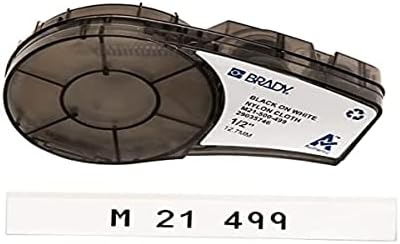 Brady M21-500-499 Tape for Lab Pal, 12.7 mm, White Cloth ...