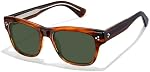 CARFIA Trendy Lunettes de soleil pour hommes polarisés Femmes UV400 Protection,70s Style Épaisseur Acétate Rétro Mode Lunettes de soleil