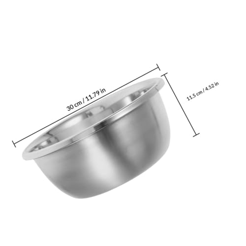 Bowl grande de mezcla acero inoxidable 30 cm miniatura 2