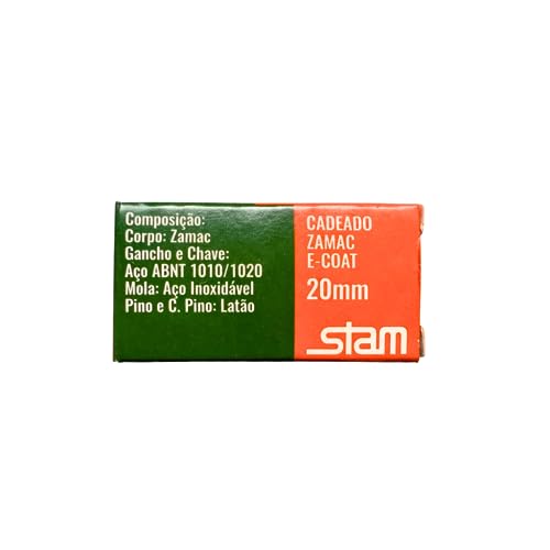 Cadeado, Stam, Convencional, 20 mm
