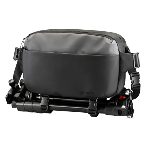 FINTIE Waterproof DSLR Sling Bag with Tripod Holder