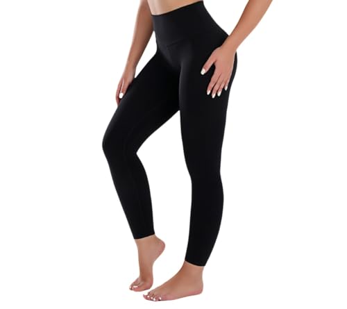ButterRainbou 25' Workout Leggings for Women High Waist Yoga Pants Women Black