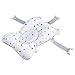 Perfeclan Coussin de Baignoire pour Bébé Coussin de Baignoire pour Nouveau-Né Coussin de Baignoire Anti-Dérapant pour Siège de Baignoire pour Bébé 43x28cm - Blanc étoile