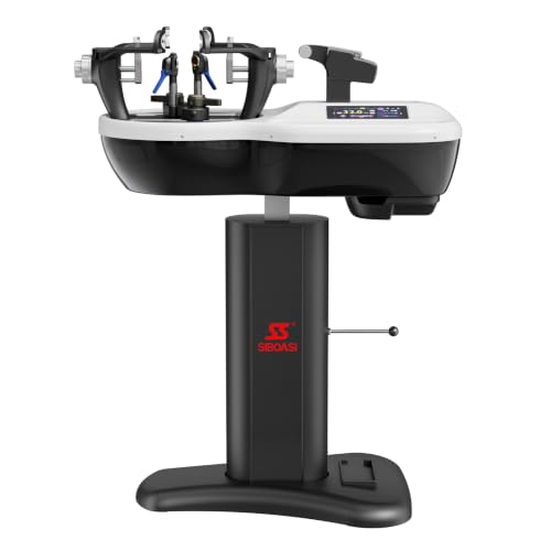 Badminton Stringing Machine | Stringing Machine | Professional Grade Stringing Machine - Fixed Tension - Prestretch - 6.2-inch Touch Panel - Height Adjustment - Tool Box Included.