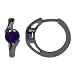 Silvershake 5mm Natural African Amethyst Black Rhodium Plated 925 Sterling Silver Huggie Hoop Earrings