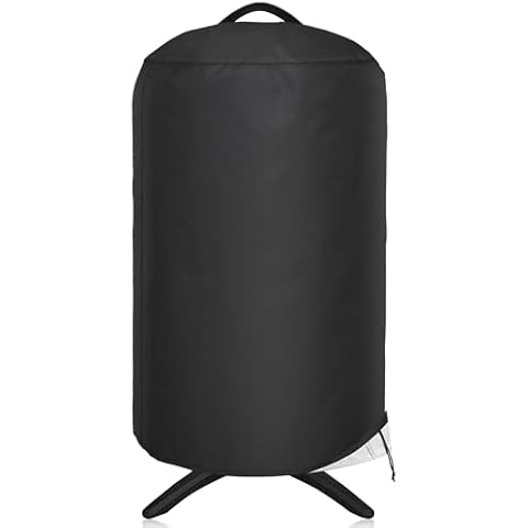NEXCOVER Round Grill Cover -19.5” Dia for George Foreman Gfo3320 Gfo240 Crills, Dome Smoker Cover, Fade & UV Resistant Barbecue Cover,Waterproof BBQ Grill Cover, Black Cover