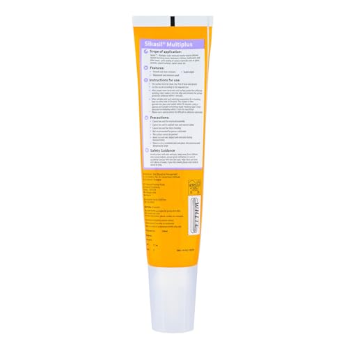 Image of SIKA - Pack of 6 Universal silicone sealant - Sikasil Multiplus-T - Sanitary sealant - Anti-mould - anti-fungicide - For kitchens and bathroom - White - 120ml