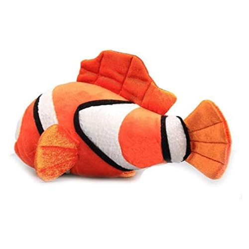 Image of Tickles 2 Pcs Nemo Fish Soft Plush Toy Curtain Tiebacks Holder Clip for Children Living Room Decoration Accessories Window Curtain Decorations (Size: 25 cm Color: Orange)