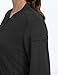 LOMON Scrub Jackets for Women Fall Bomber Jacket with Pockets (Black,Medium)