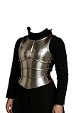 Meer_Handicraft Women’s Medieval Steel Cuirass – Lightweight Chest Armor for Cosplay, LARP & Renaissance Steel Queen of Elves Medieval Lady Knight Breastplate Armor Female Plate Cuirass