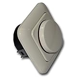 REV Ritter LED Dimmer 5-100 Watt Unterputz Drehdimmer PrimaLuxe und Busch Jäger Rahmen 2511-212 Dimmerscheibe 2115-212 DURO2000 cremeweiß, Phasenabschnitt-Dreh-Helligkeitsregler, Glühlampe 25-300 Watt