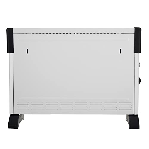 Belaco 2000W white Electric Portable Convector Heater 3 adjustable heat settings fast heating space heater including wall bracket wall Manual Thermostat Black BS plug - Image 5